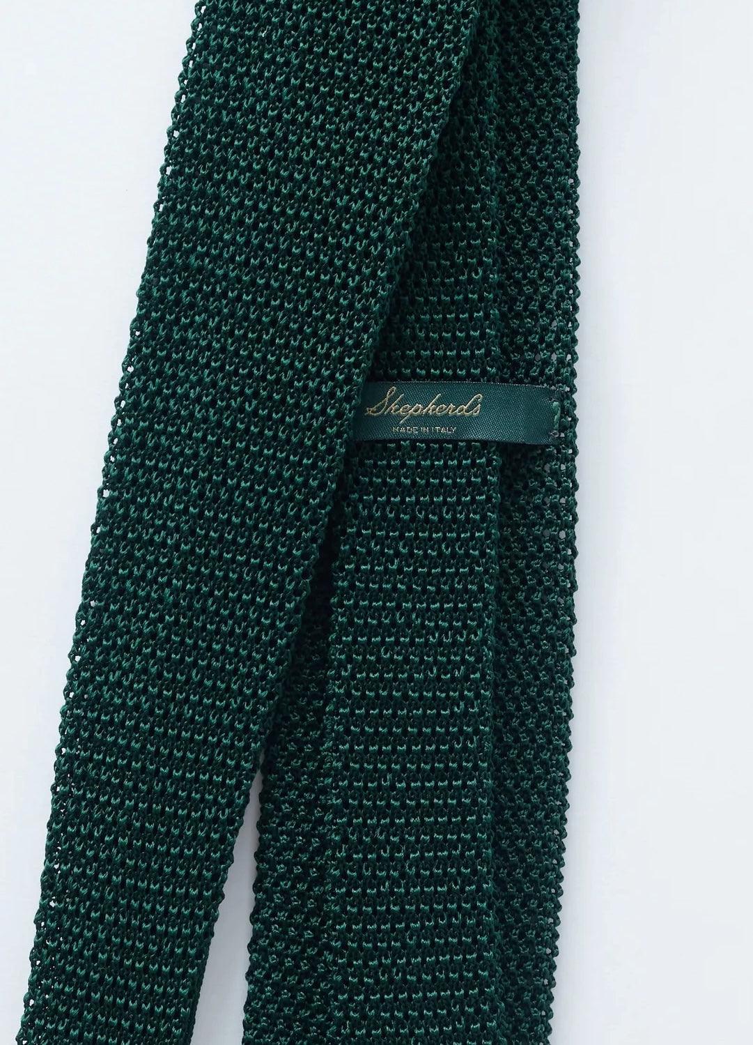 Green Knit Tie - Image 4
