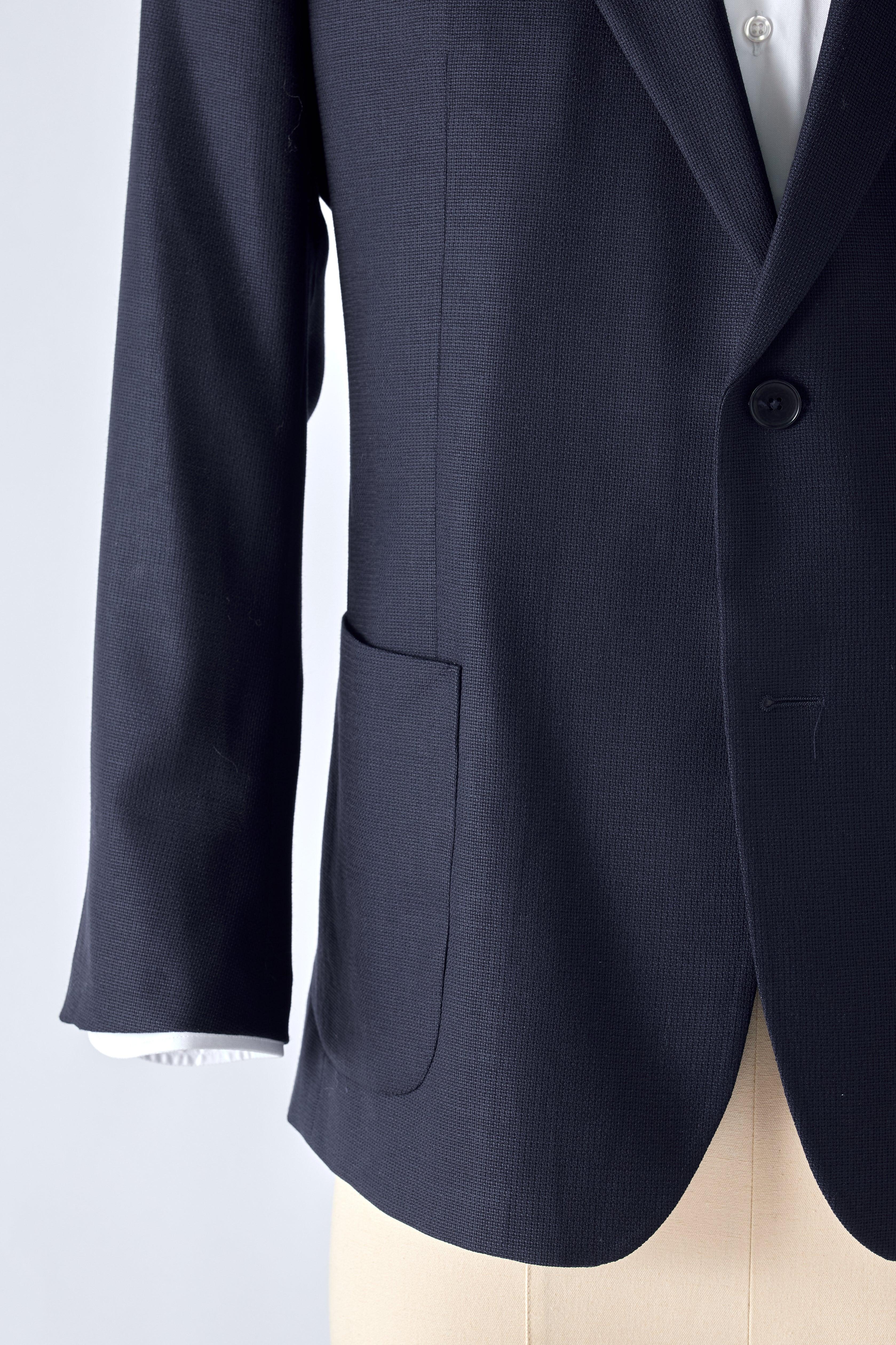 No. 1 Navy Open Weave Jacket - Image 3
