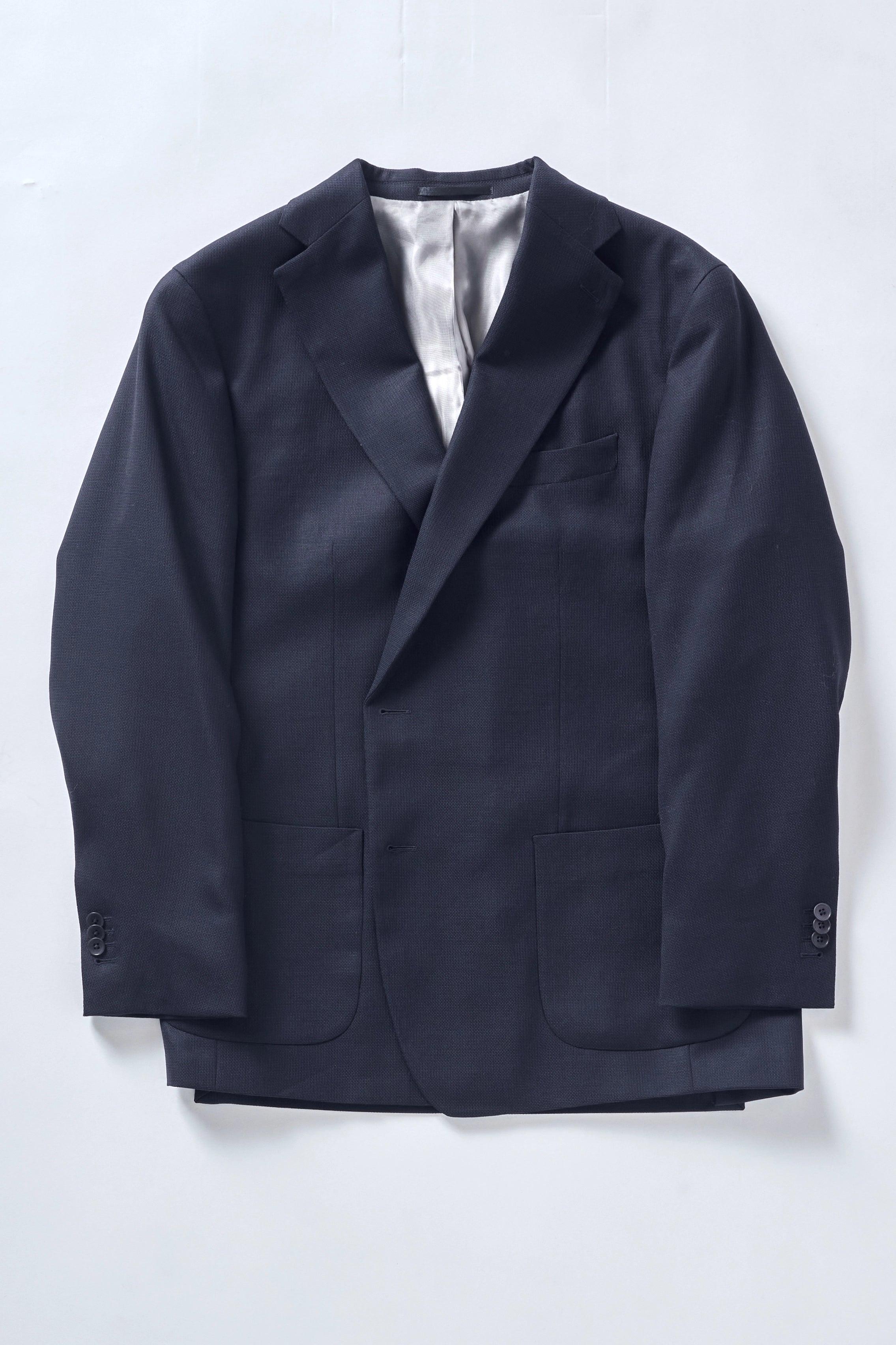 No. 1 Navy Open Weave Jacket - Image 4