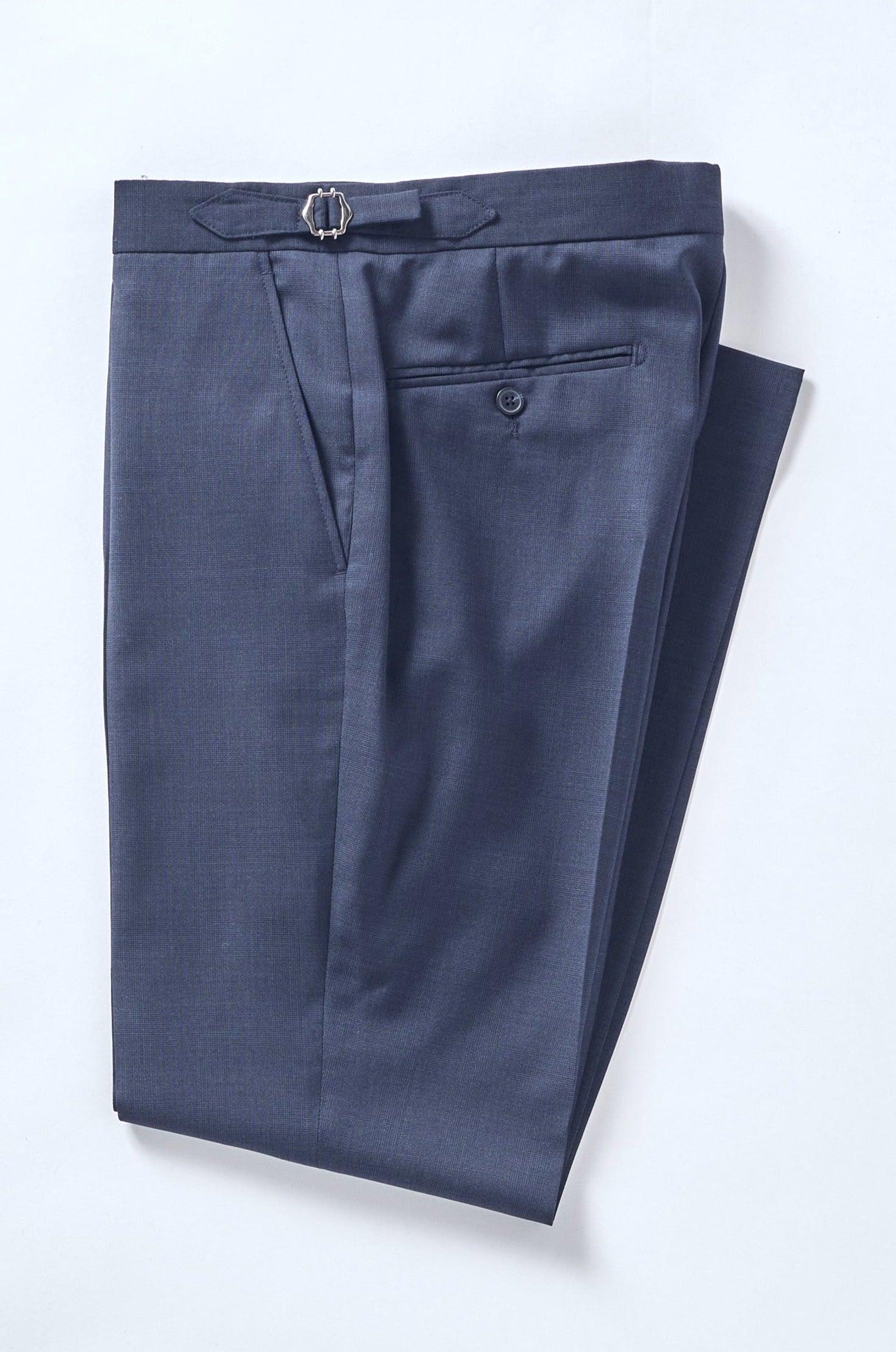 No. 1 Navy Prince of Wales Check Suit - Image 5