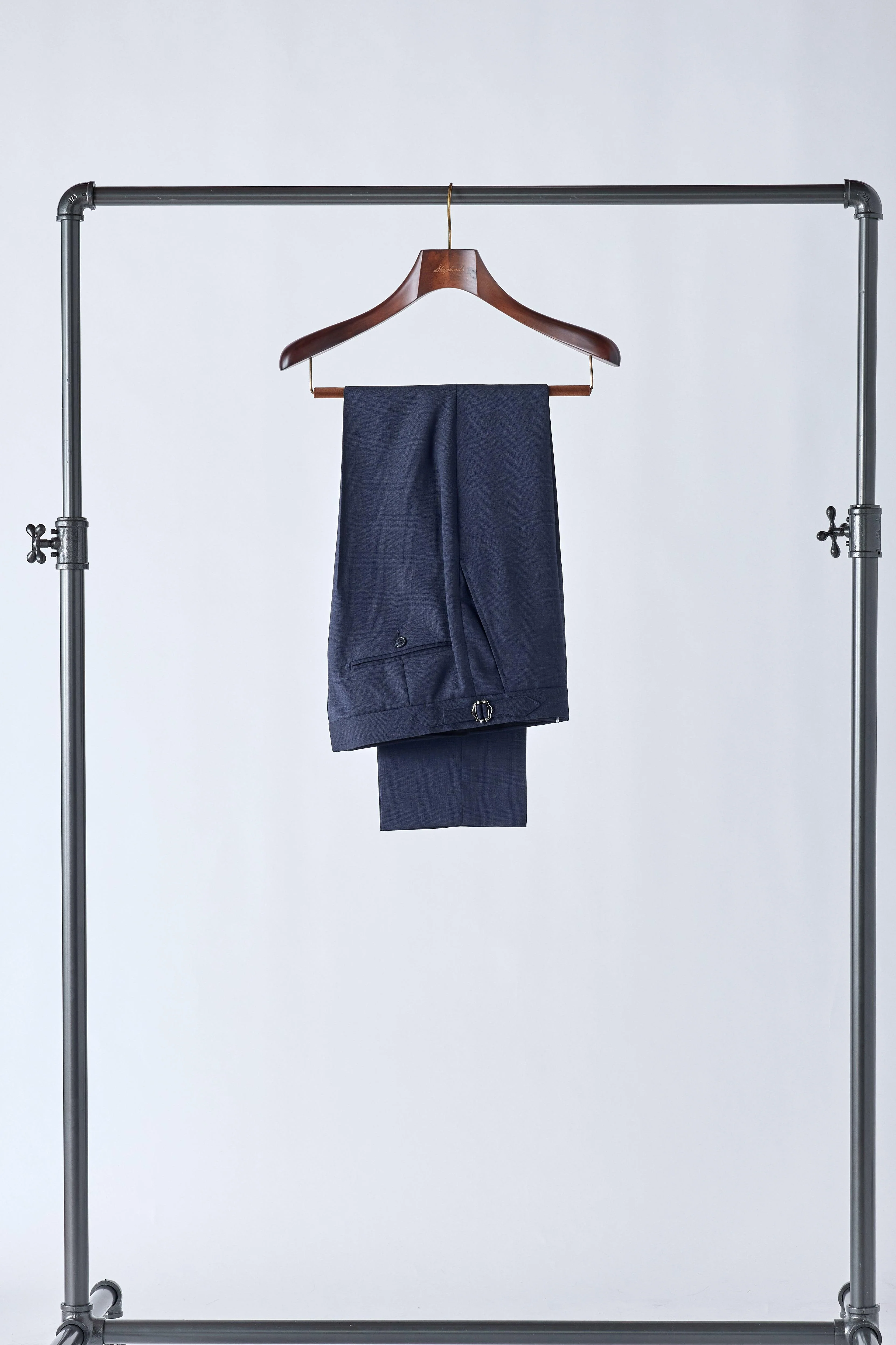 No. 1 Navy Prince of Wales Check Suit - Image 8