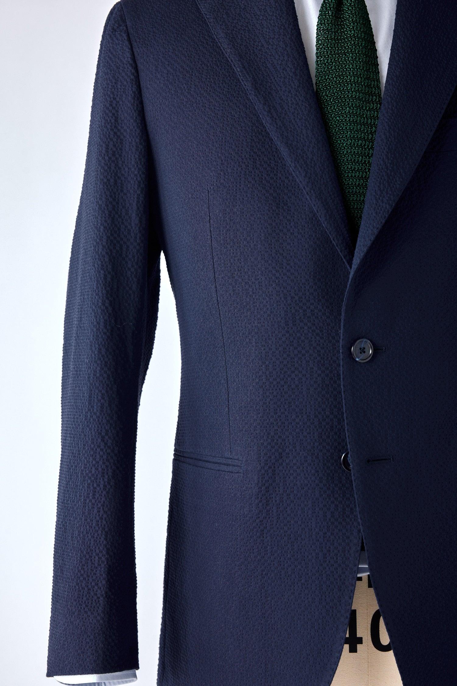 No. 1 Navy Seersucker Suit - Image 3