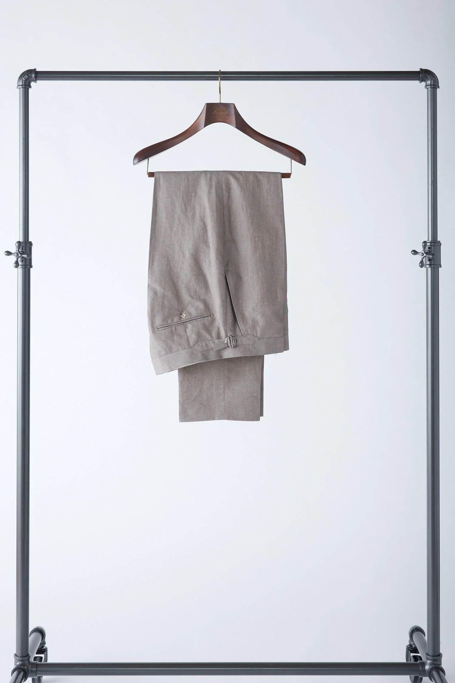No. 1 Oatmeal Linen Trousers - Image 3