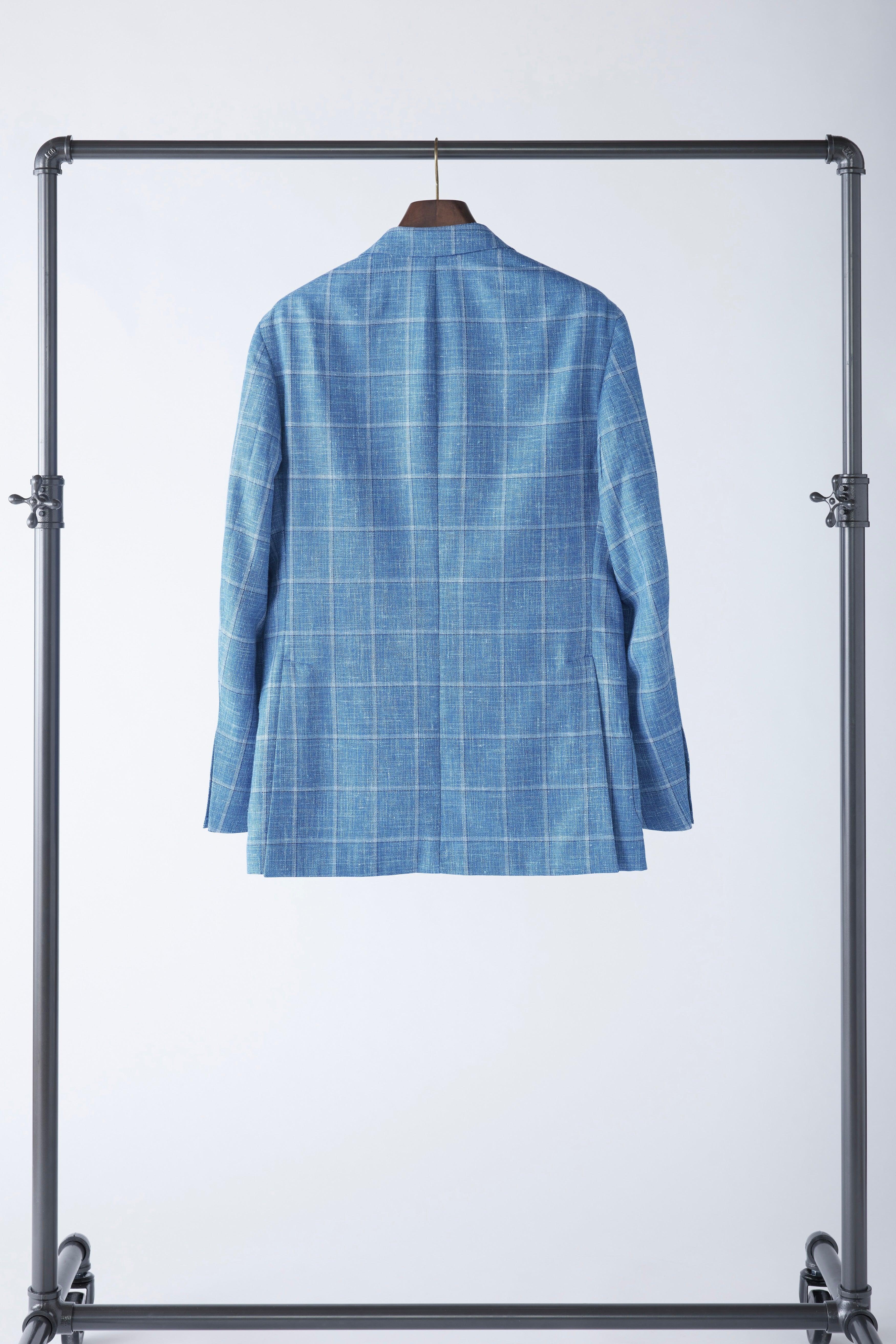No. 2 Linen Windowpane Jacket - Image 6
