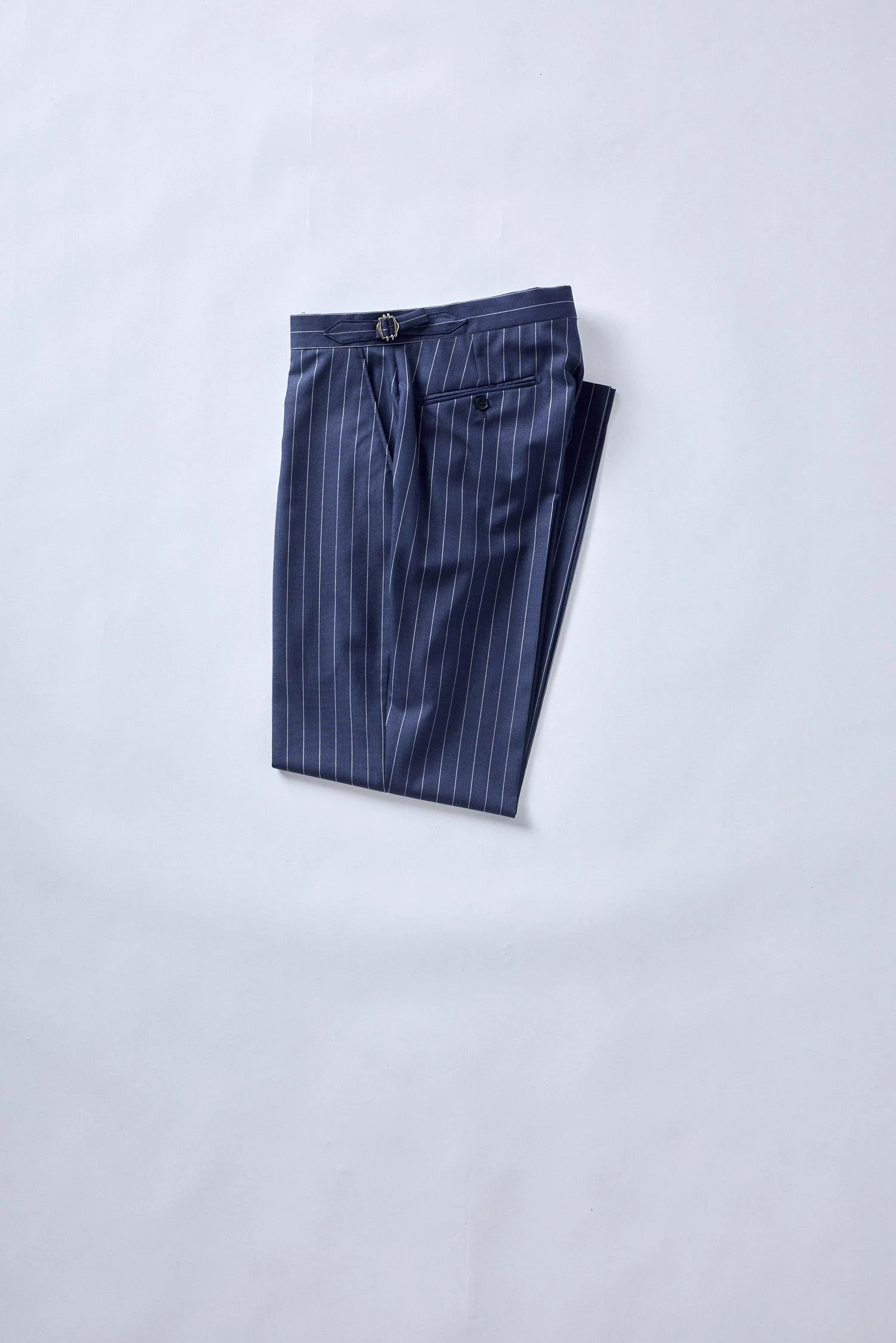 No. 2 Navy Pinstripe Double-Breasted Suit - Image 5