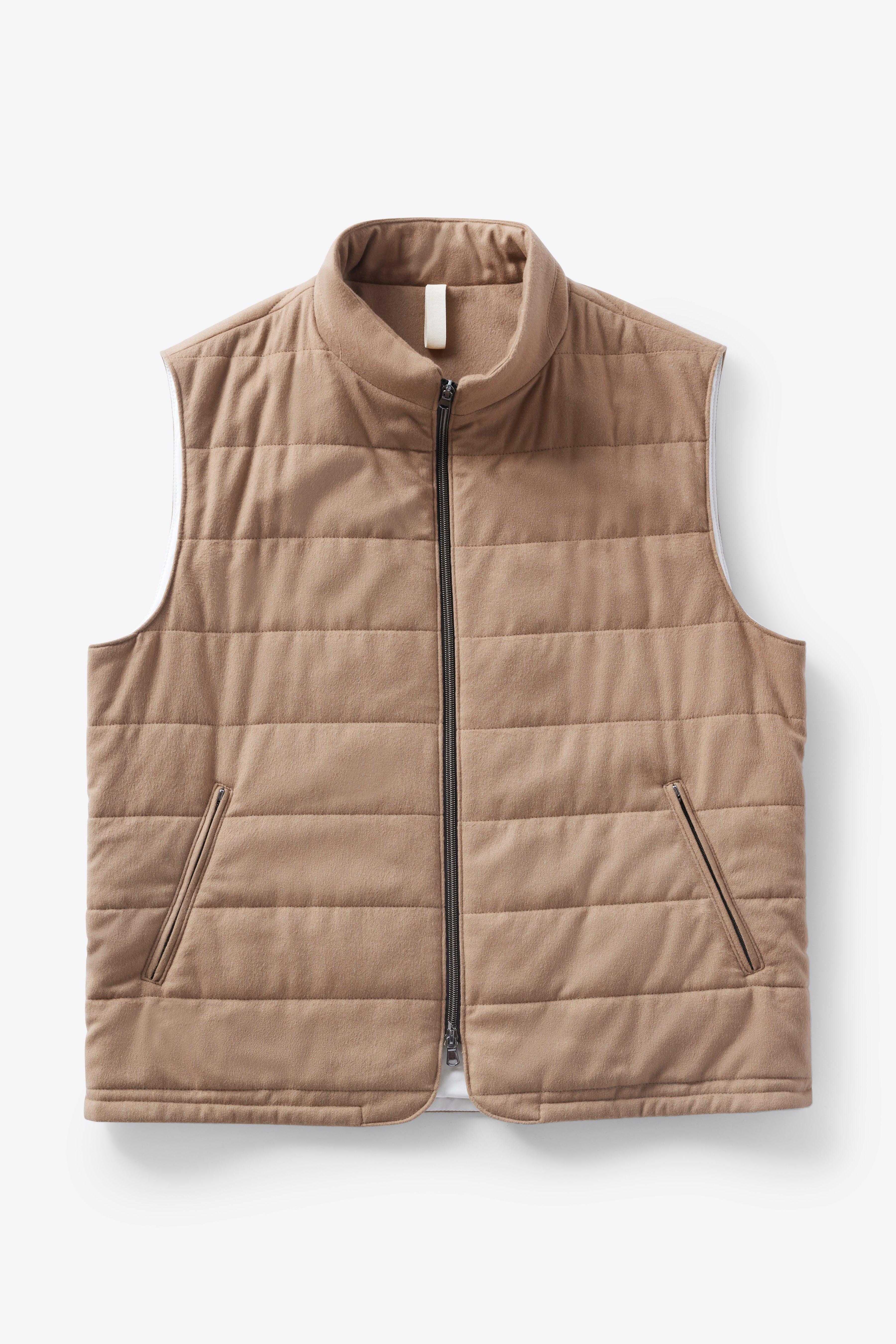 Signature Camel Cashmere Vest - Image 4