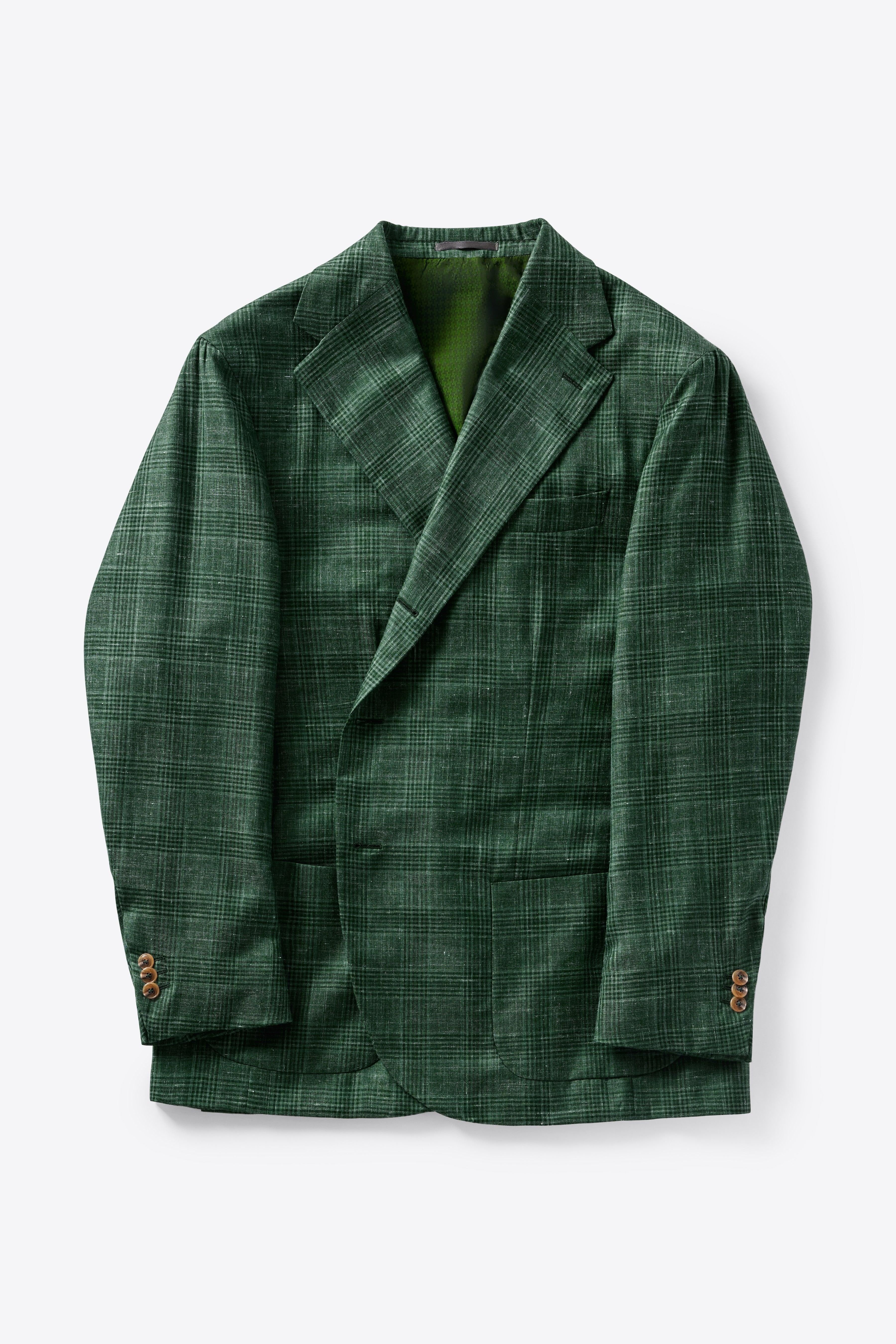 Signature Cashmere-Silk Plaid Check Jacket - Image 3