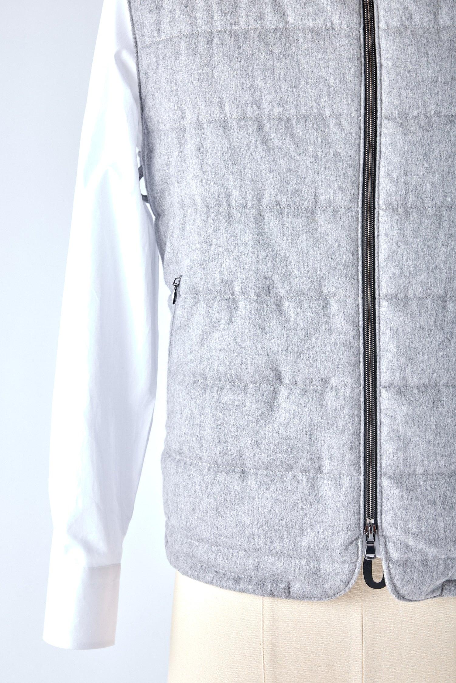 Signature Gray Cashmere Vest - Image 3