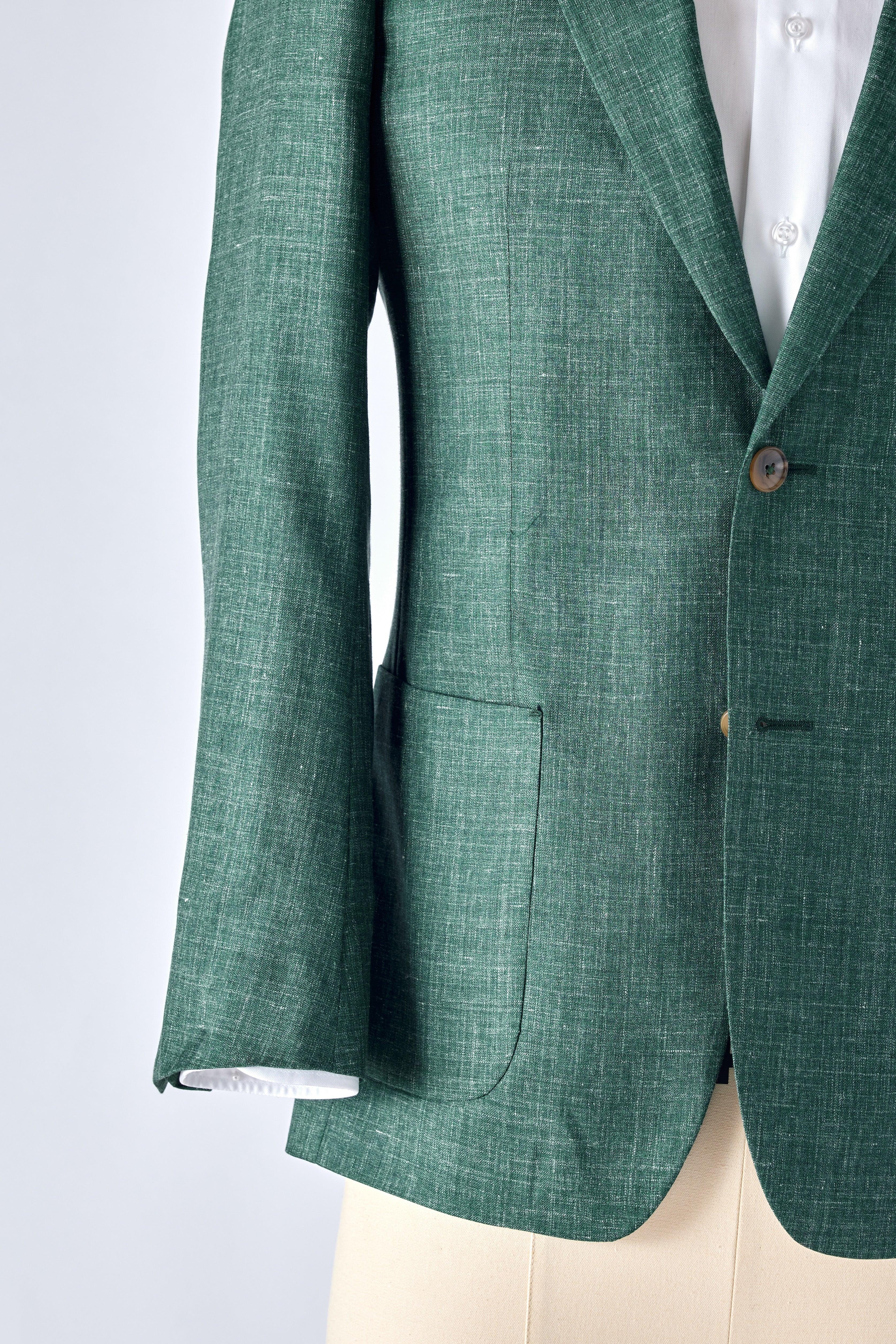 Signature Green Cashmere-Silk Jacket - Image 3