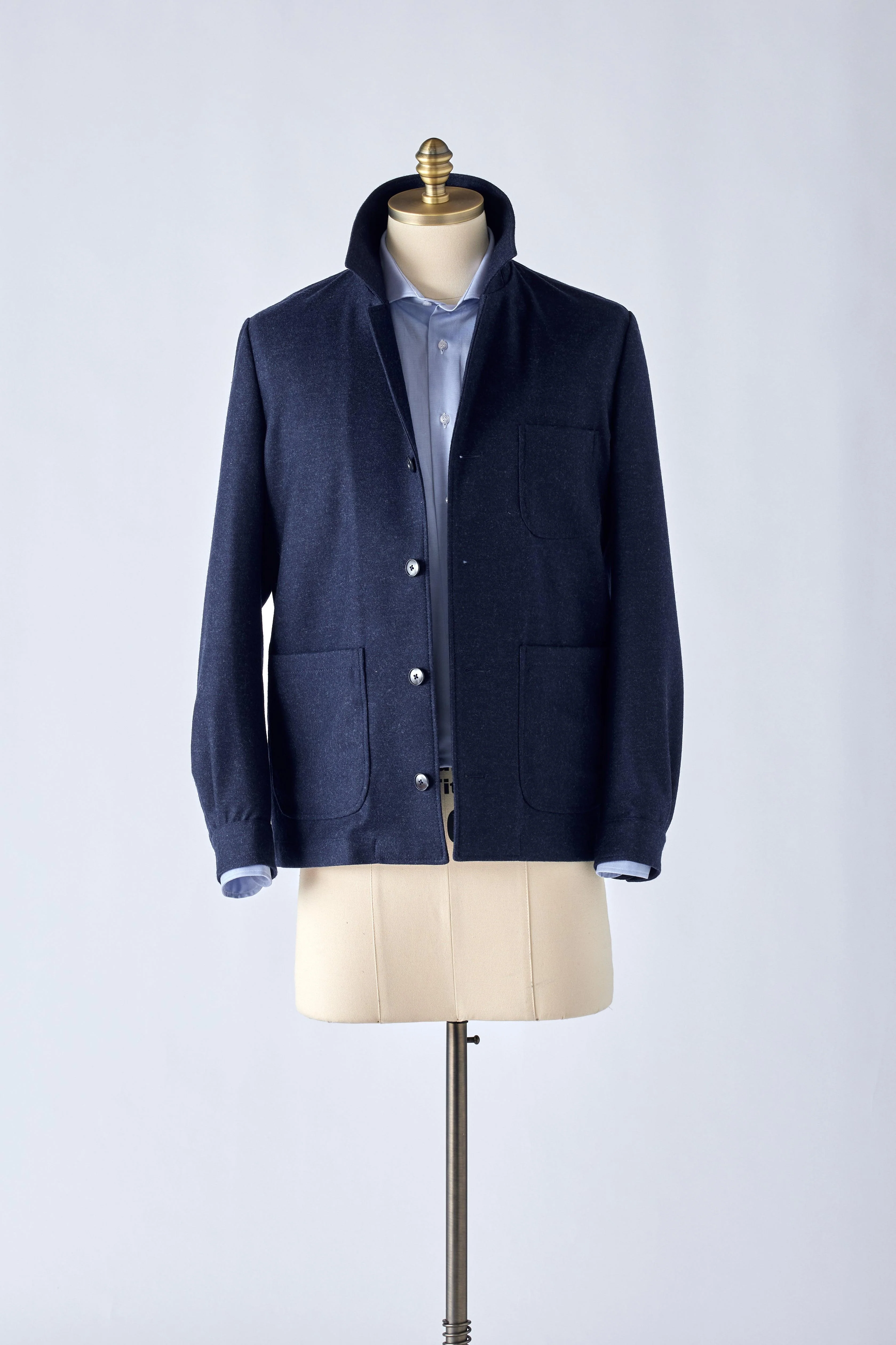 The Navy Flannel Work Jacket - Image 2