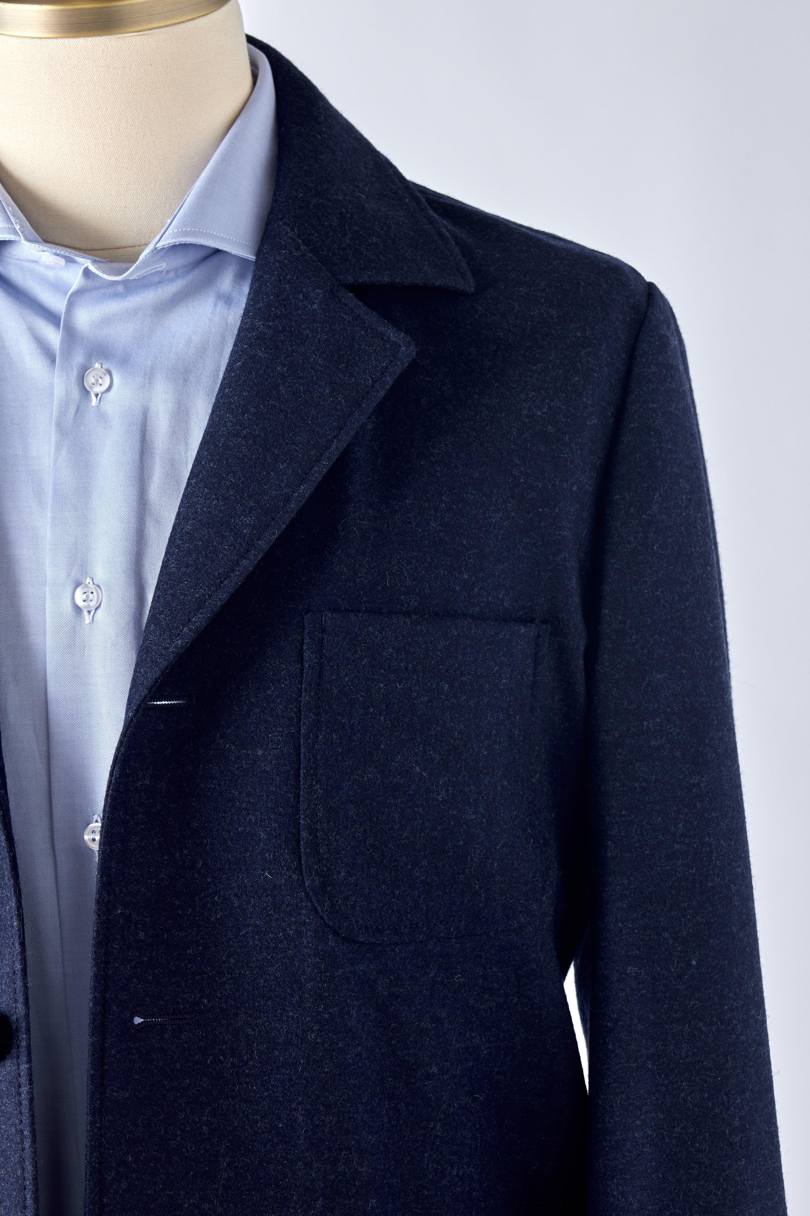 The Navy Flannel Work Jacket - Image 3