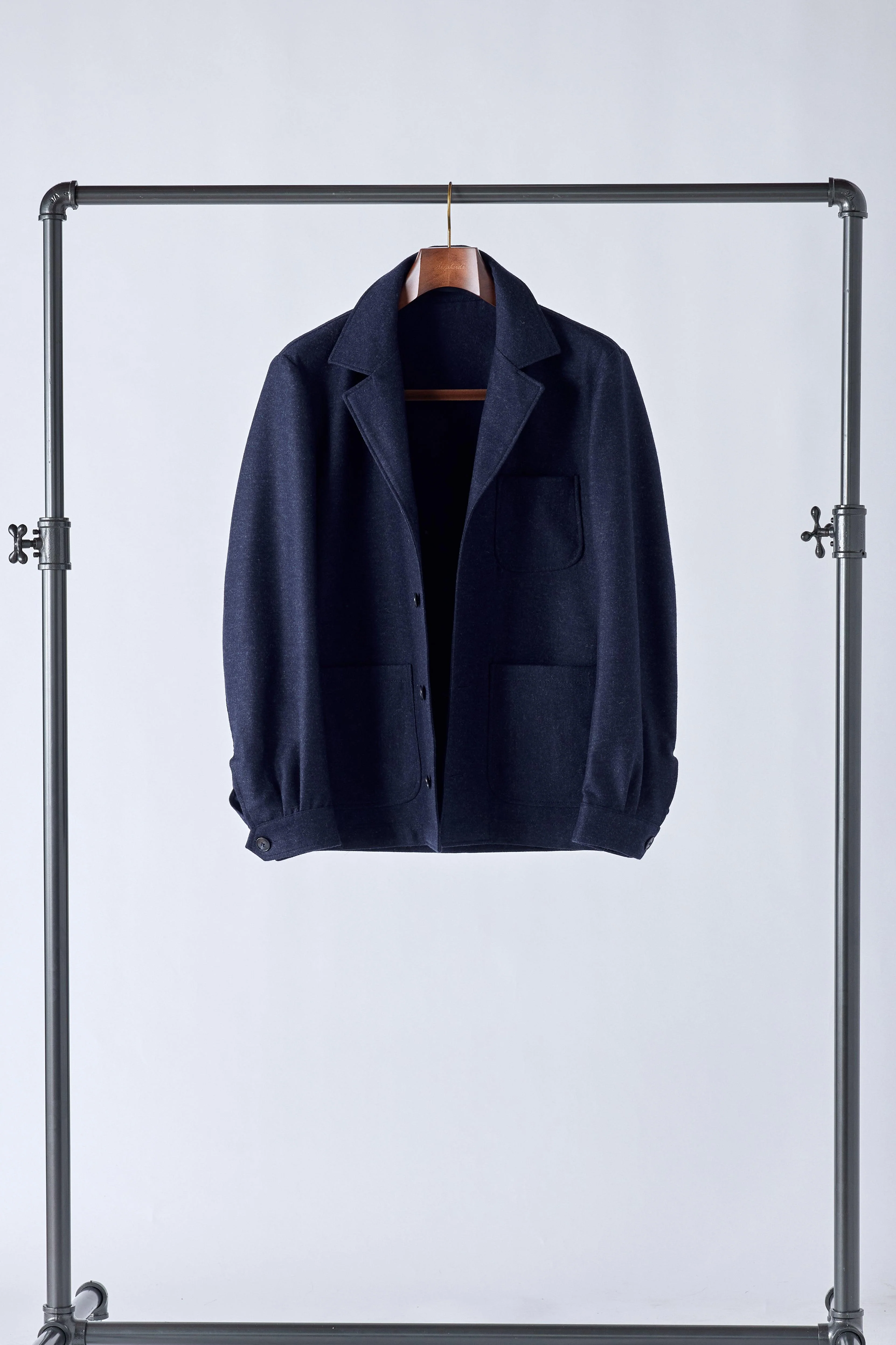The Navy Flannel Work Jacket - Image 6