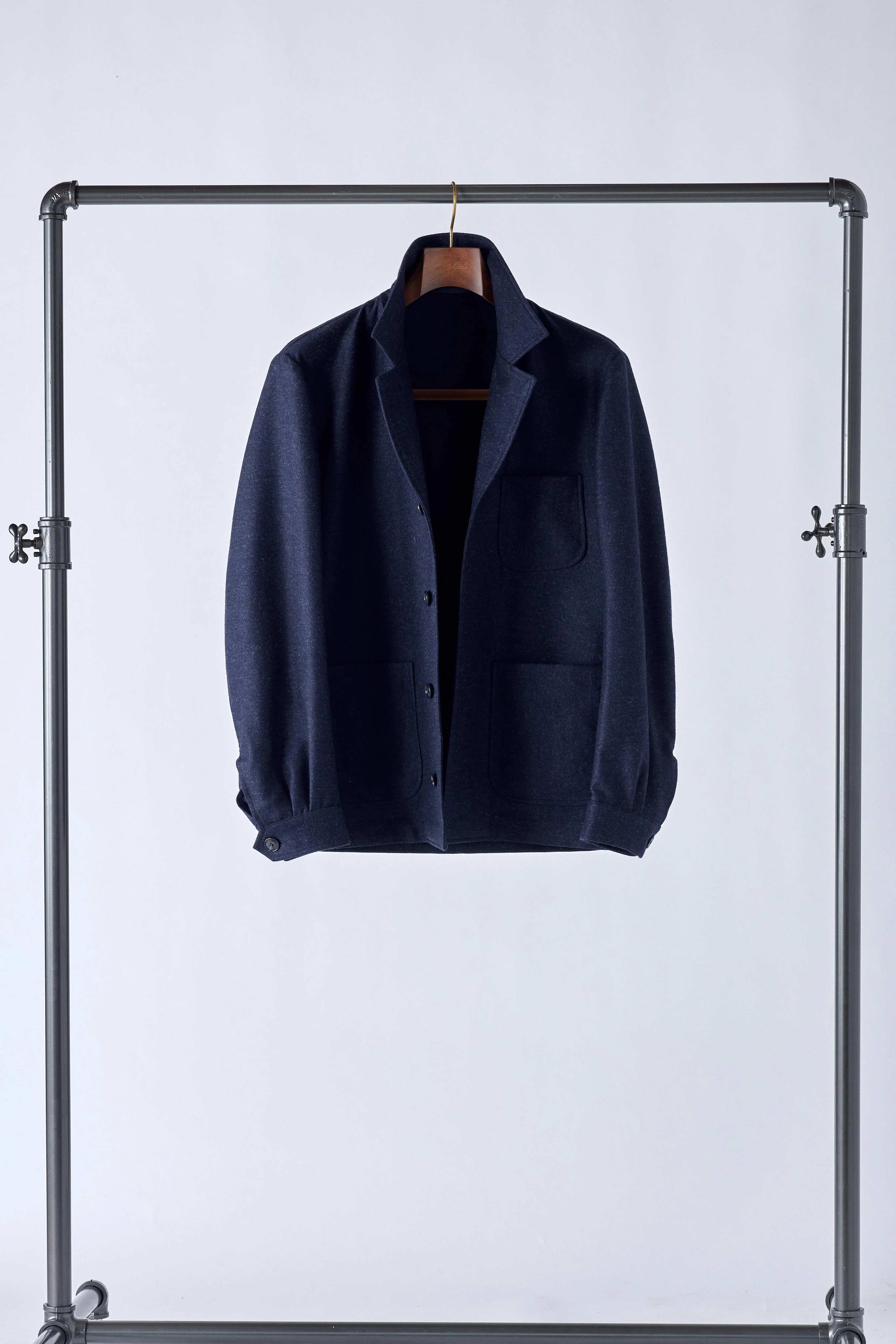 The Navy Flannel Work Jacket - Image 7